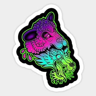 wolf in sheeps clothing Sticker